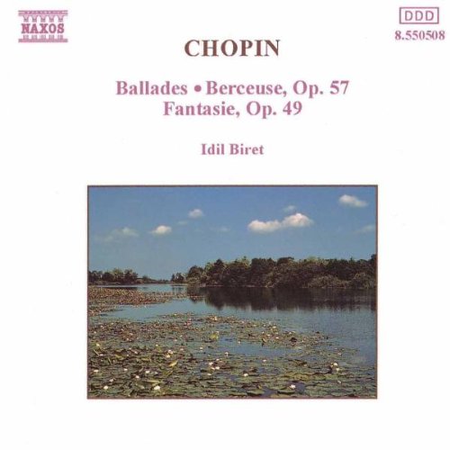 CD cover for Chopin’s Ballades and Berceuse performed by Idil Biret.