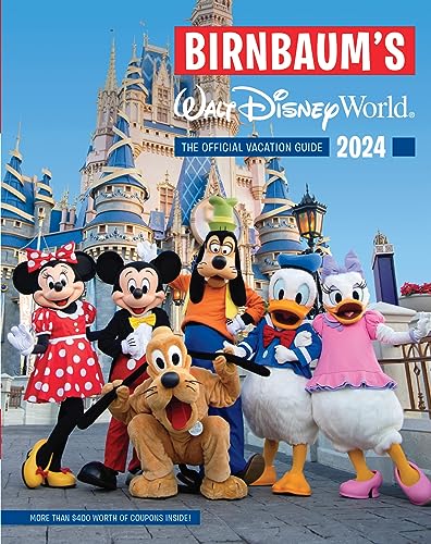 2024 Walt Disney World vacation guide cover with Disney characters.