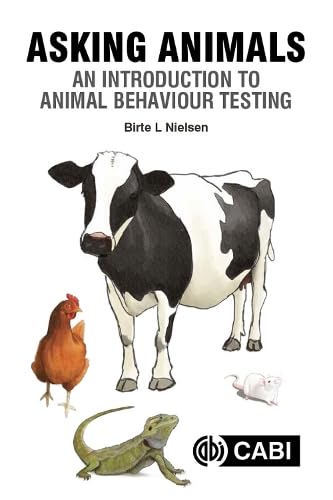 Book cover with cow, chicken, lizard, mouse, and title "Asking Animals".