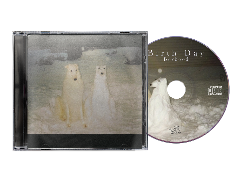 CD case and disc for Birth Day’s “Boyhood” album featuring polar bears.