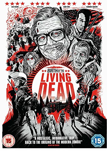 “Birth of the Living Dead” DVD cover with zombie and people imagery.