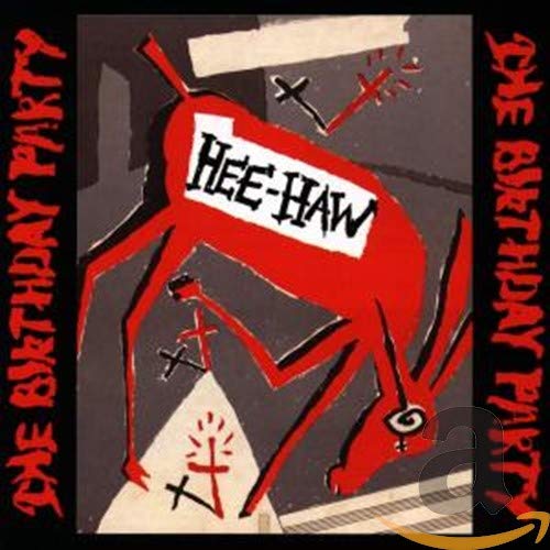 Red cartoon donkey with "Hee-Haw" text on a white banner, CD cover.