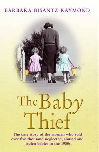 Book cover with a woman and two girls walking, titled "The Baby Thief".