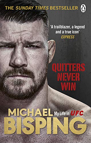 Book cover featuring a close-up of mixed martial artist Michael Bisping.