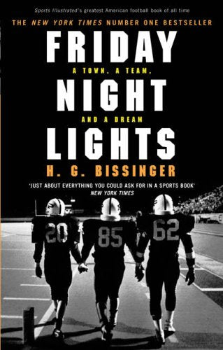Book cover with three football players walking onto a field.