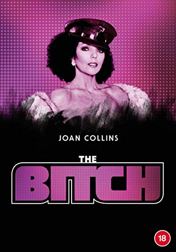 DVD cover for "The Bitch" featuring Joan Collins in a fur stole.