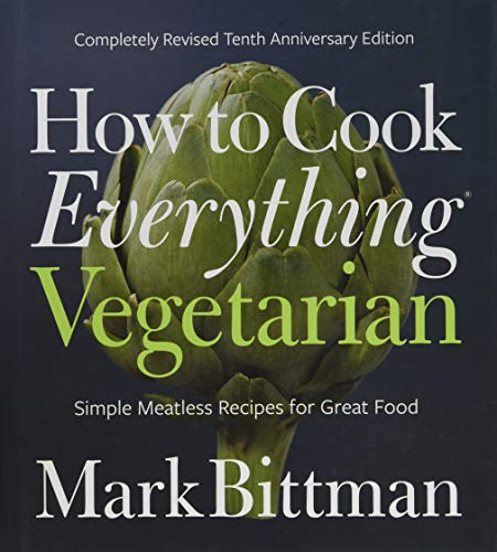 Cookbook cover with an artichoke and title “How to Cook Everything Vegetarian.”