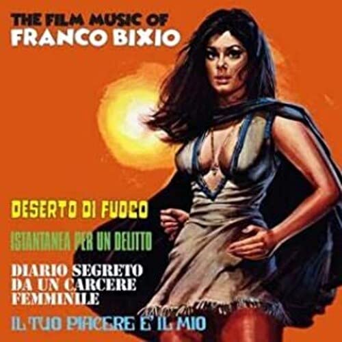 CD cover for Franco Bixio’s film music, featuring a woman in a dress.