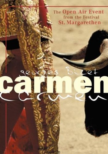 DVD cover for Bizet’s “Carmen” featuring a matador and bull.
