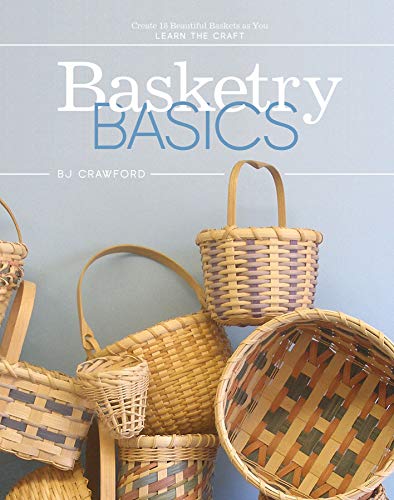 Book cover featuring woven baskets and the title "Basketry Basics.