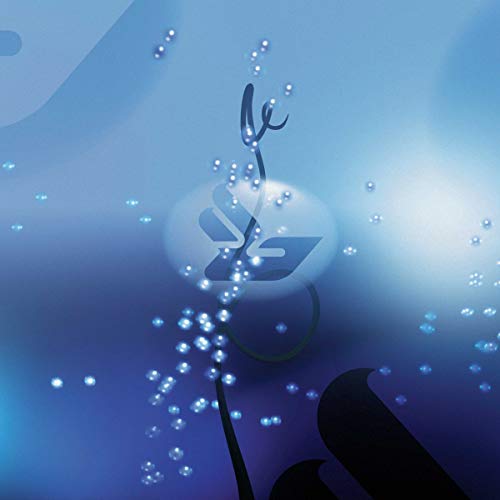 Björk's "Jóga" CD cover: blue abstract art with plant-like shapes.