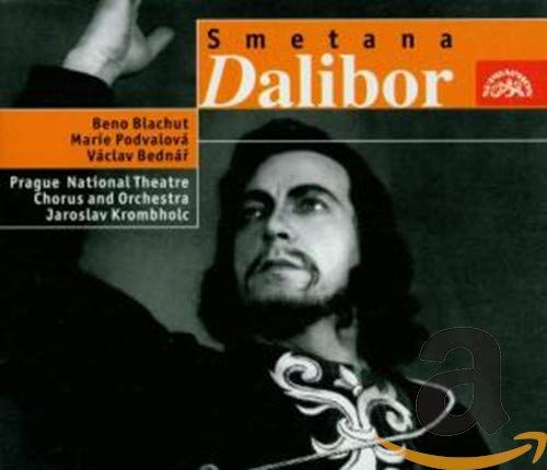 CD cover featuring a portrait of a man with a beard, titled Smetana Dalibor.