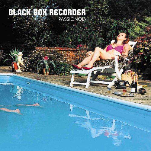 CD cover: woman lounging poolside, with drinks and a swimming pool.