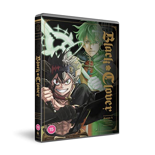 Black Clover Season 4 DVD case featuring Asta and Yuno on the cover.