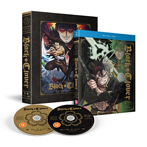 Black Clover Season 4 Blu-ray box set with two discs and illustrated anime packaging.