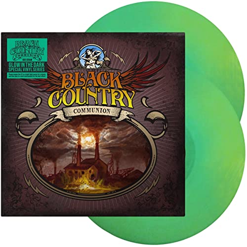 Black Country Communion vinyl record with glow-in-the-dark green discs and cover art.
