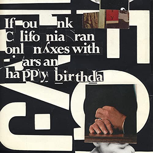 Collage art with white text on black background and a photo of hands.