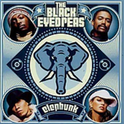 Black Eyed Peas “Elephunk” CD cover with portraits and an elephant.