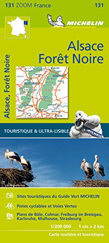 Michelin map of Black Forest, Alsace, and Rhine Valley region.
