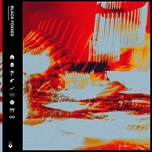 Black Foxxes CD cover: abstract red and blue distorted imagery.