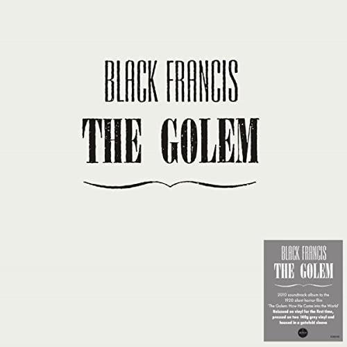 AlbumCreme album cover withHLS Black Francis The Golem with black distressed text.