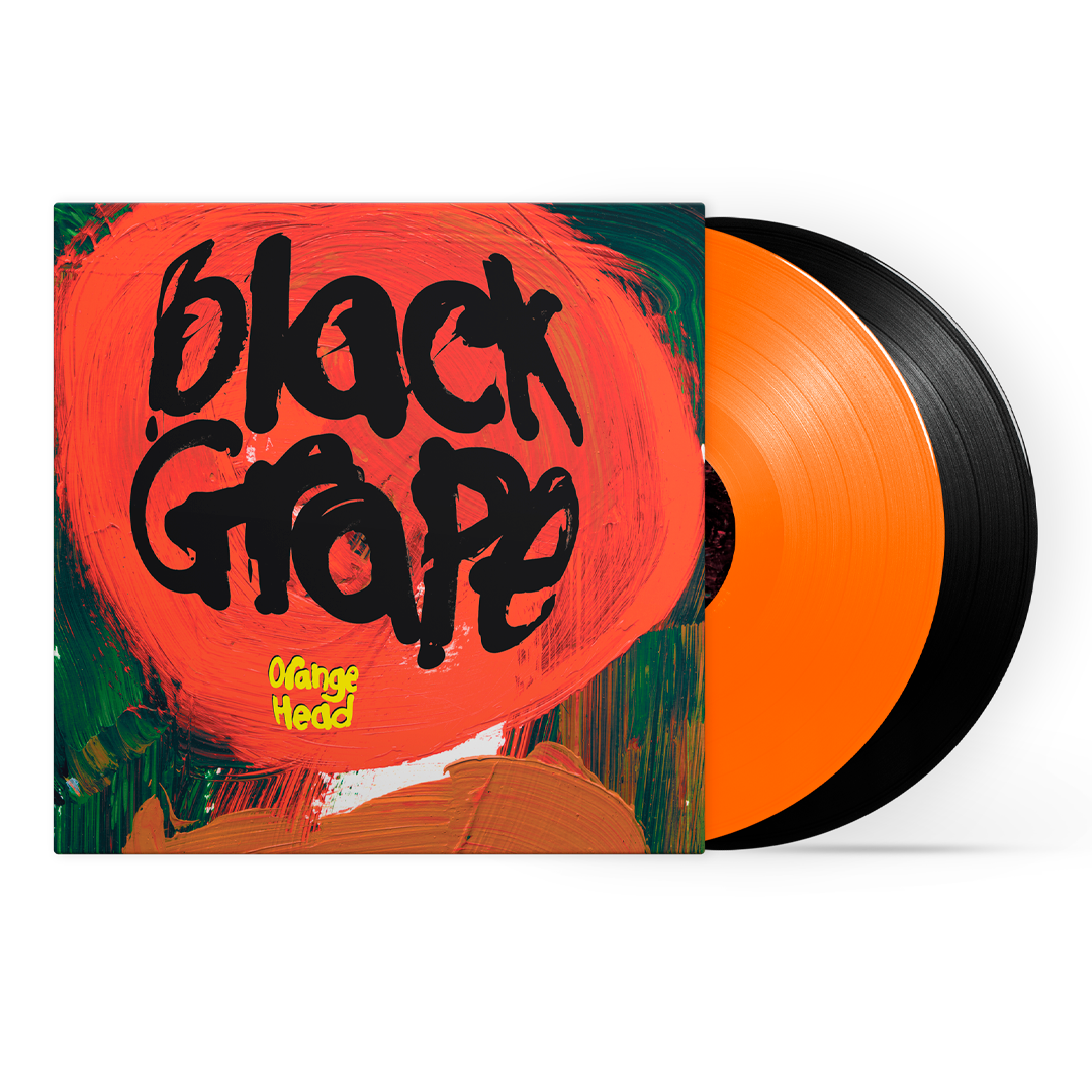 Black Grape “Orange Head” 2LP vinyl record with orange discs.