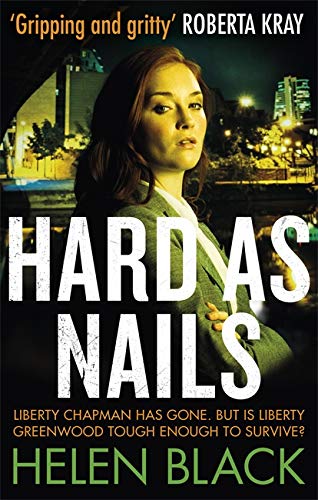 Book cover: woman in suit, city lights blurred background, bold title “HARD AS”.