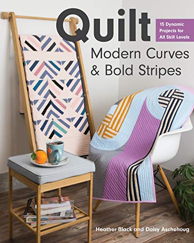 Book cover featuring colorful, geometric quilts draped on furniture.