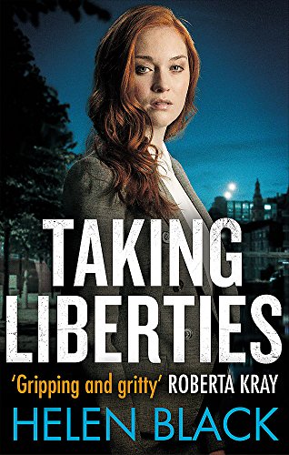 Book cover featuring a woman in a suit against a city backdrop.