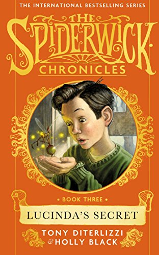 Book cover: boy with a fairy in his hand, orange background.