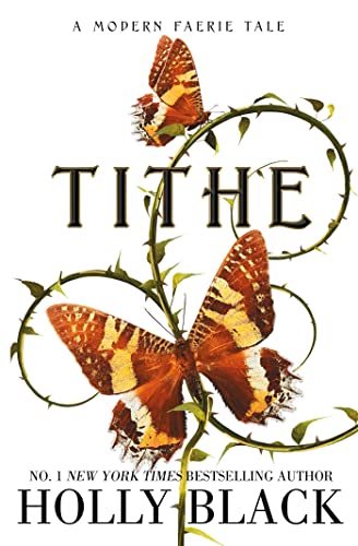 Book cover featuring two orange and brown butterflies perched on thorny green vines.