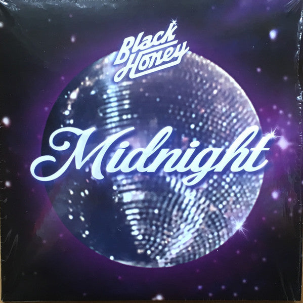 Black Honey “Midnight” vinyl record cover with a disco ball image.