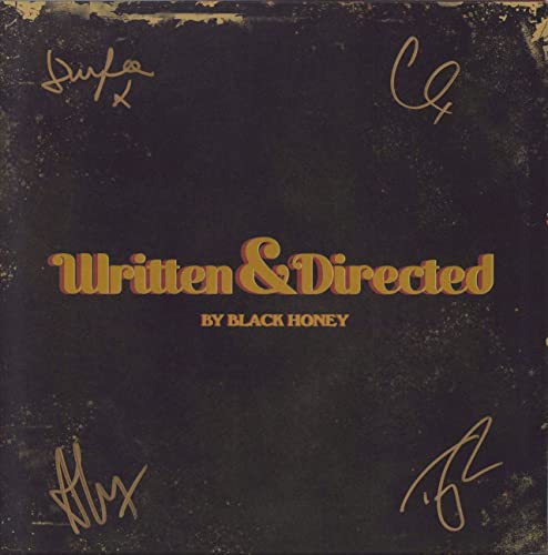 Black Honey "Written & Directed" vinyl record cover with signatures.