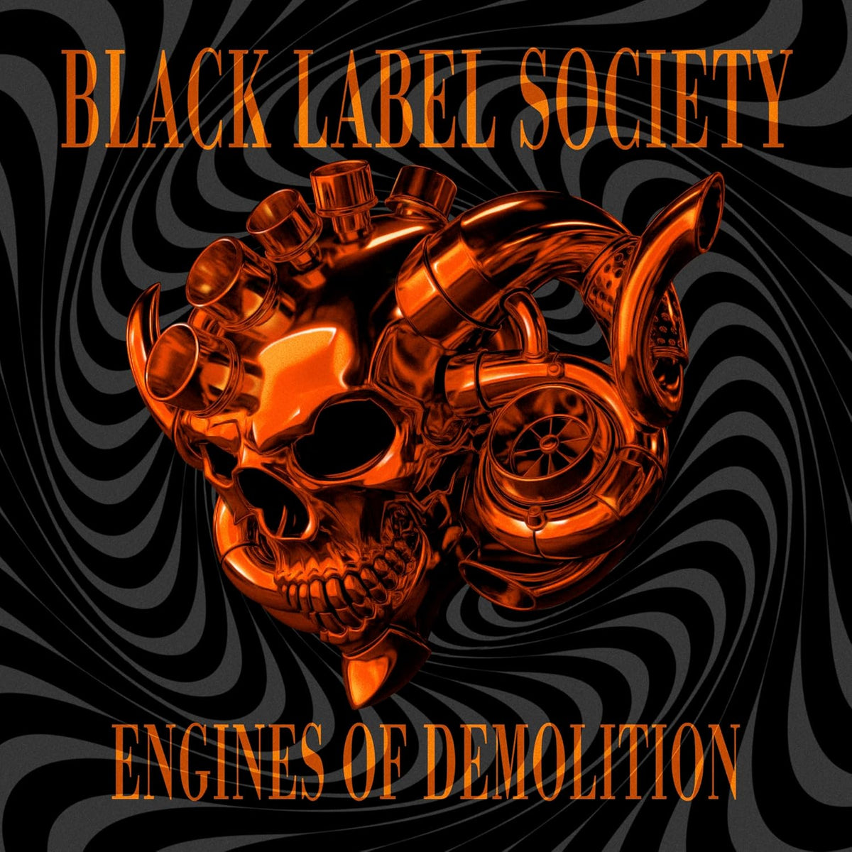 Dark CD case with white text, BLS logo, and industrial-themed artwork or machinery image.