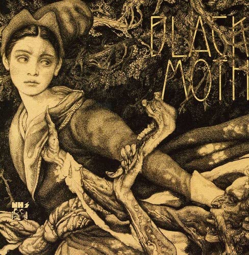 Sepia-toned illustration of a woman with skeletal figures, album cover art.