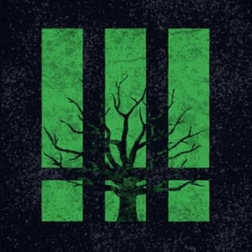Black and green album cover with a silhouetted tree design.