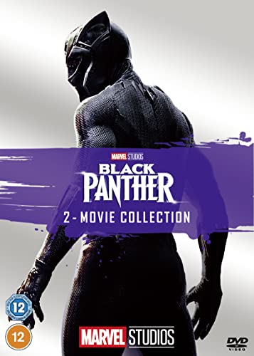 Black Panther Blu-ray double pack cover featuring the superhero in costume.