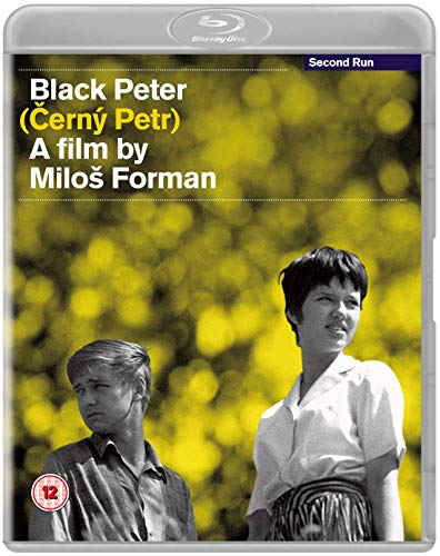 Blu-ray cover for Black Peter featuring a black and white photo of two youths.