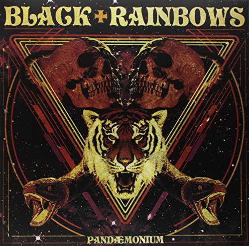 Album cover art featuring two skulls, a tiger head, and two snakes over space.