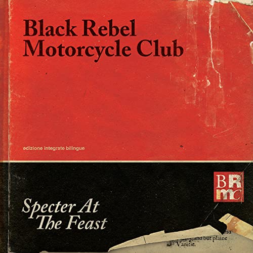 Vinyl album cover with red and black sections, band name and album title text.