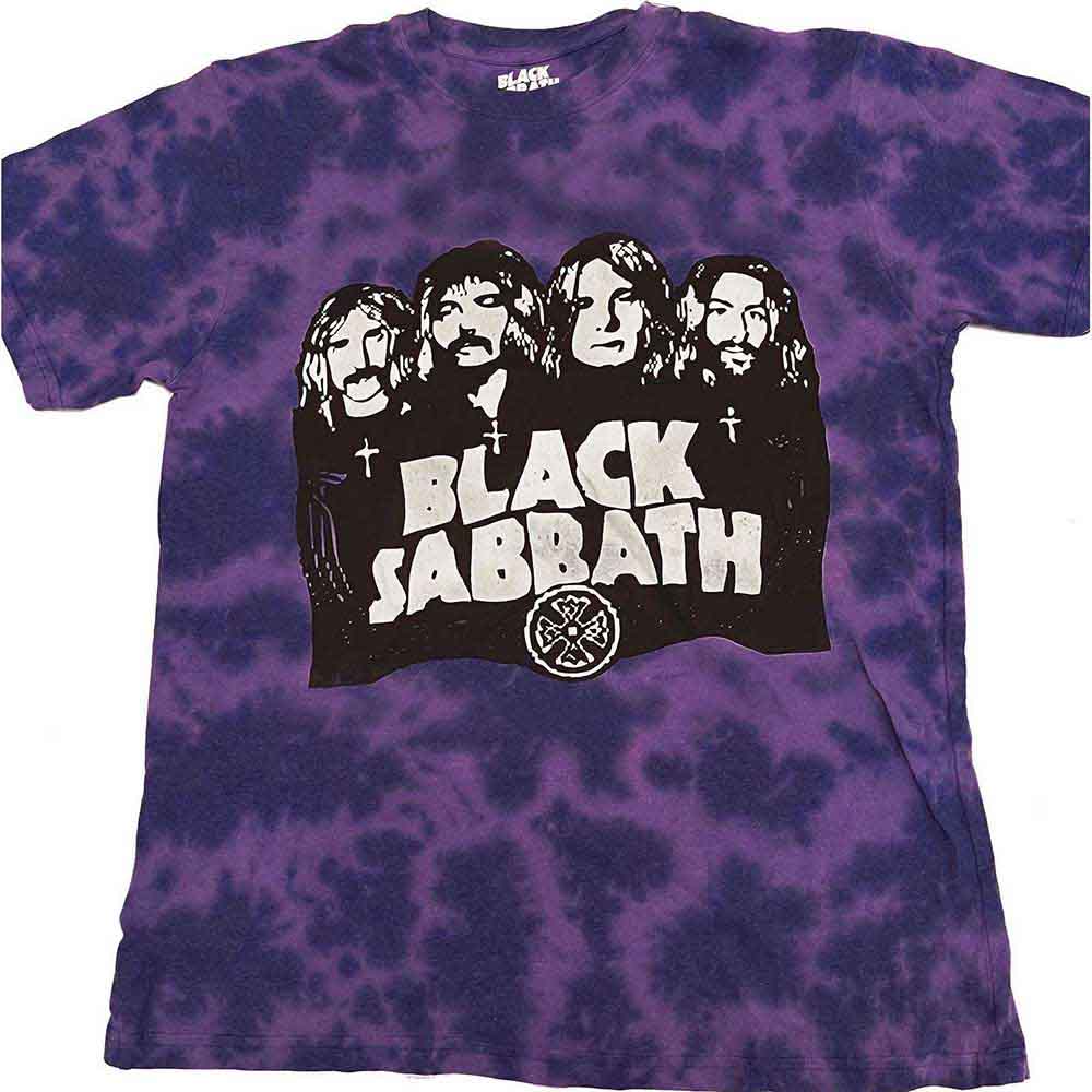 Black Sabbath kids t-shirt, band logo and name, wash effect, 5-6 years size.