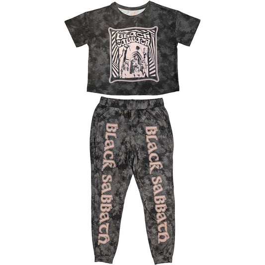 Black Sabbath ladies’ pyjamas, size X-Large, featuring a “Psycho” design.