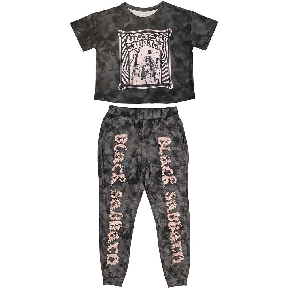 Black Sabbath ladies’ pyjamas, size X-Large, featuring a “Psycho” design.