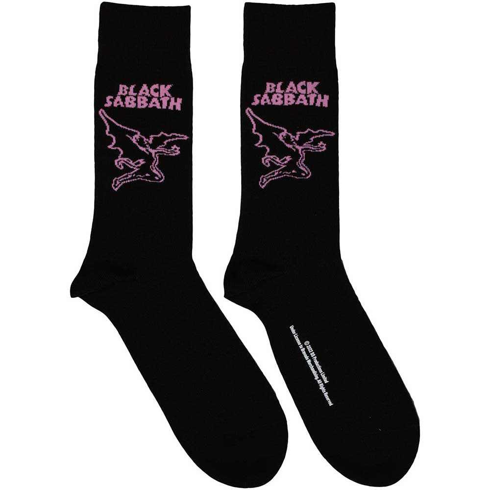 Black Sabbath ankle socks, size 7-11, featuring “Master of the Universe” design.