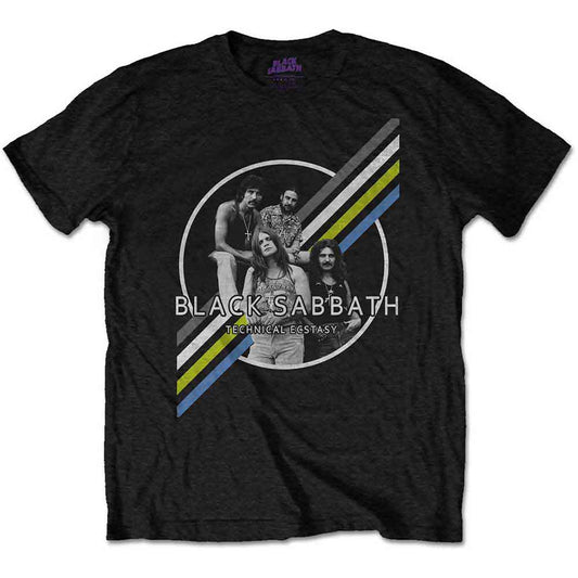 Black t-shirt featuring Black Sabbath’s “Technical Ecstasy” album cover art, size XX-Large.