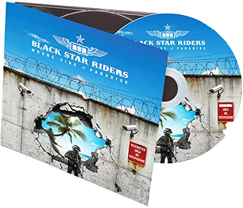 CD case for Black Star Riders’ “Wrong Side of Paradise” album.