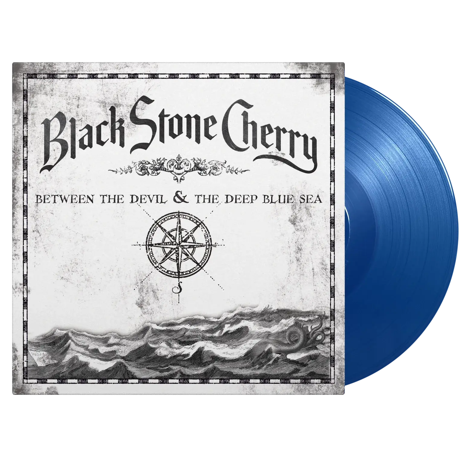 Black Stone Cherry vinyl record with nautical imagery and a blue disc.