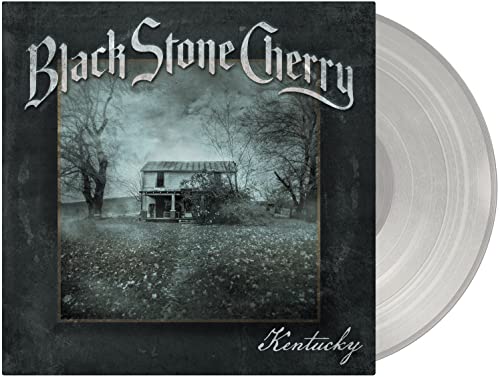 Black Stone Cherry Kentucky album cover with a transparent vinyl record next to it.