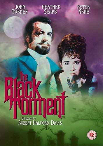 DVD cover art for The Black Torment featuring a man and woman against fog.