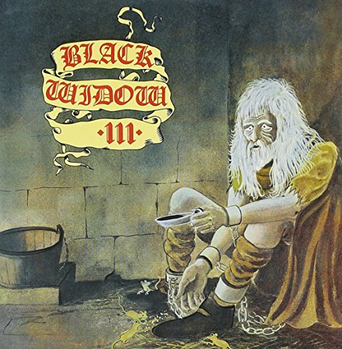 Album cover for Black Widow III, featuring an old man and chains.